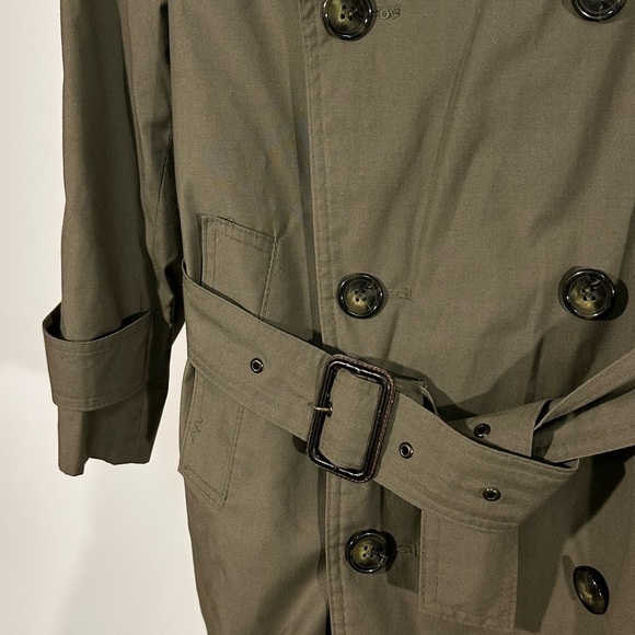 Saks Fifth Avenue Rain & Stain Repellent Trench Coat – Olive – Kids 10 - Picture 4 of 10